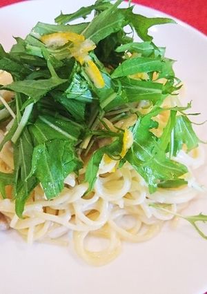 ゆず香るきのこのクリームパスタ-レシピのメイン写真