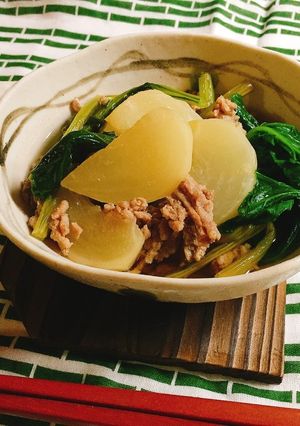 おかんごはん＊かぶと豚挽肉のホクホク煮＊-レシピのメイン写真