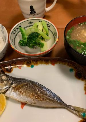 鯵の丸干し、ブロッコリーナムル、豆腐汁-レシピのメイン写真