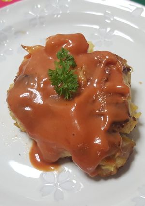 チキン(鶏肉)とウズラの卵のハンバーグ-レシピのメイン写真