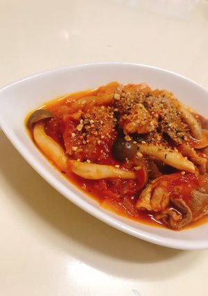 メグデュカで簡単おいしい豚肉トマト煮込み-レシピのメイン写真