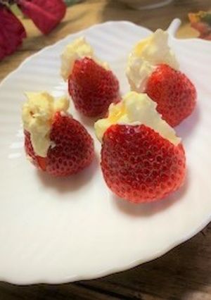 クリスマスにも☆苺のハニークリーム♬-レシピのメイン写真