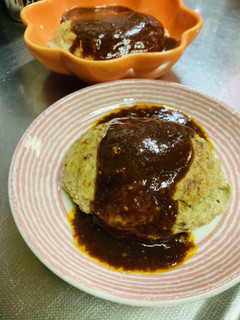 カレー入りソースのハンバーグ-レシピのメイン写真