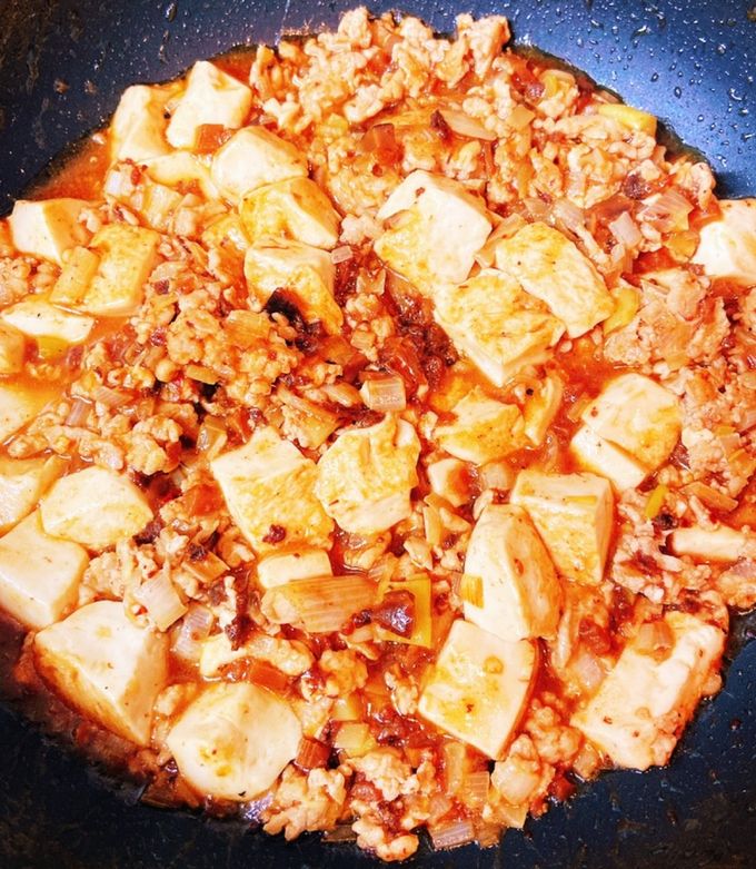 ジャージャー麺の素で超簡単激ウマ麻婆豆腐-レシピのメイン写真