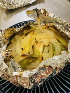 ネギと玉ねぎのホイル焼き-レシピのメイン写真