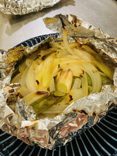 ネギと玉ねぎのホイル焼き-レシピのメイン写真