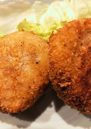 ご飯がすすむ！蓮根、チーズ入りコロッケ♪-レシピのメイン写真