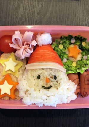 キャラ弁　クリスマス　幼稚園　簡単-レシピのメイン写真