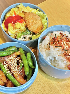 塩麹鶏炒め!^_^ タロの弁当82-レシピのメイン写真
