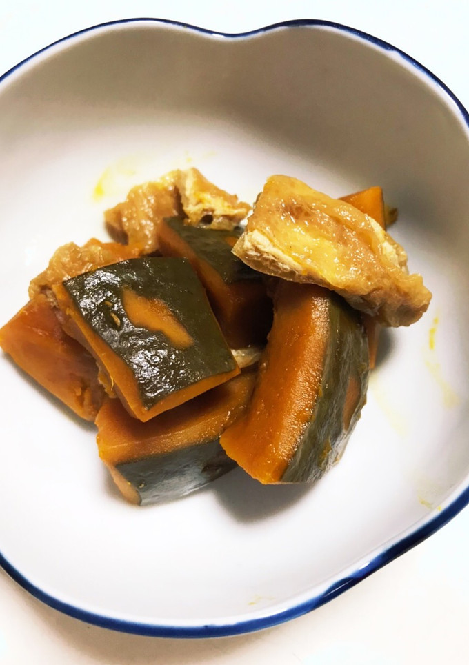 かぼちゃと薄揚げの煮付け-レシピのメイン写真