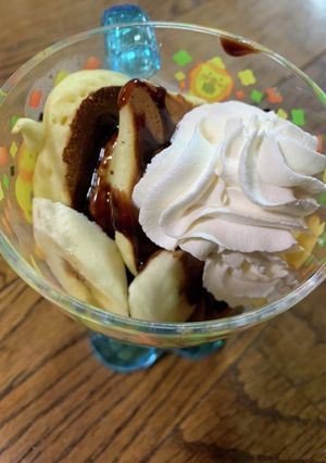 ホットケーキで簡単チョコパフェ-レシピのメイン写真