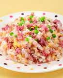 コンビーフハッシュチャーハン