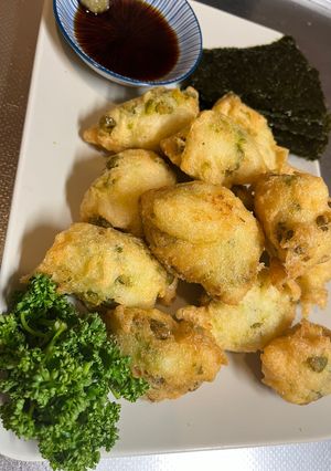 大和芋と塩えんどう揚げ-レシピのメイン写真
