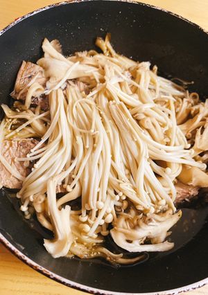 きのことさばのアヒージョ-レシピのメイン写真