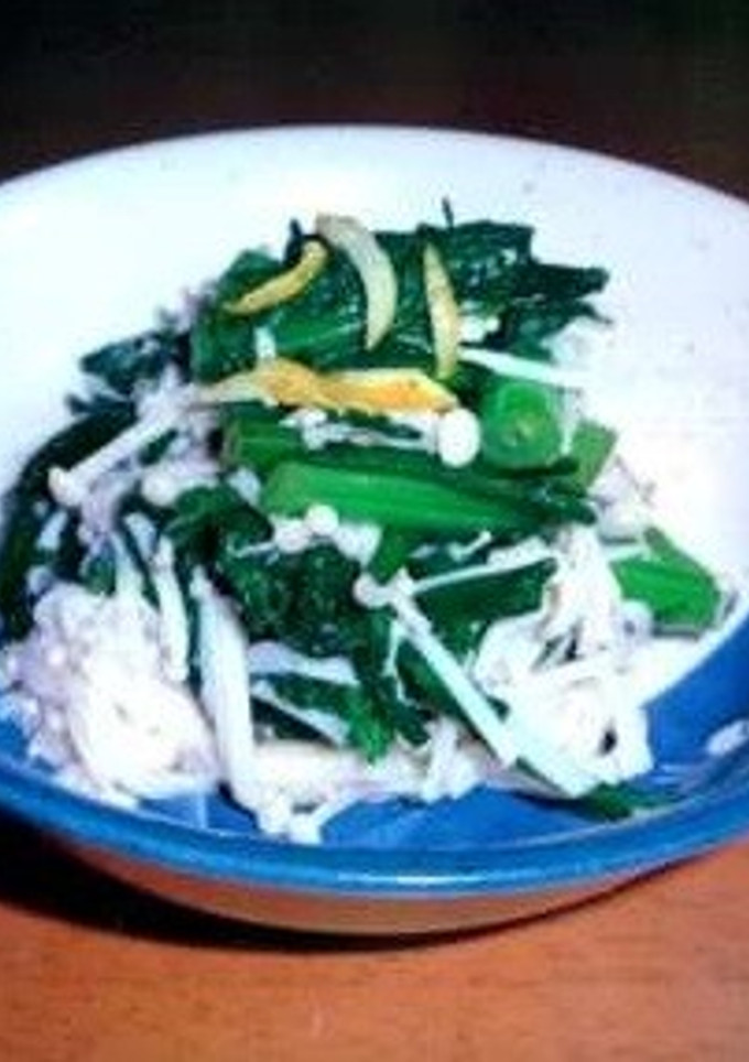 春菊とえのきの和え物-レシピのメイン写真