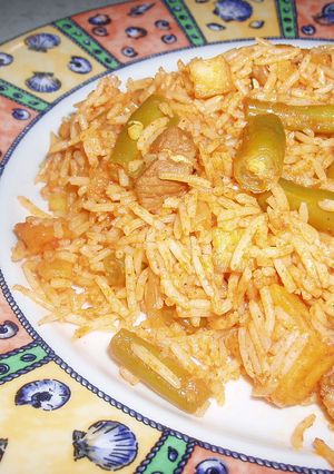 イラン　ペルシャの混ぜご飯「ルビアポロ」-レシピのメイン写真