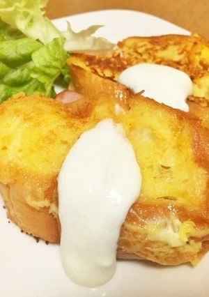 ヨーグルトで「ふわもちフレンチトースト」-レシピのメイン写真