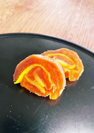 くるくる可愛い 柚巻枯露柿-レシピのメイン写真