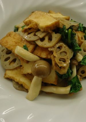 厚揚げと小松菜のオイスター炒めby草津市-レシピのメイン写真
