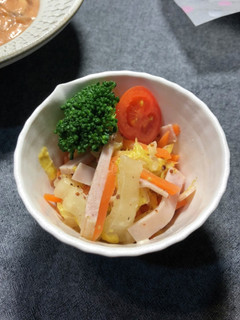 白菜と人参とハムのサラダ-レシピのメイン写真