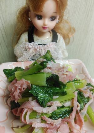 リカちゃん♡ターサイハム炒めꕤ…˖*-レシピのメイン写真