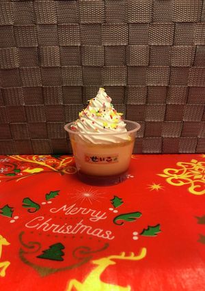 簡単‼︎カッププリンdeクリスマスツリー-レシピのメイン写真