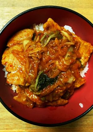 豚キムチ丼【楽に作れる】-レシピのメイン写真