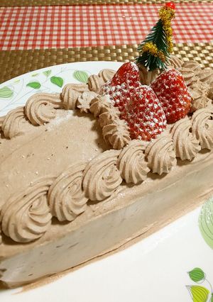 ★おからとココアで＊クリスマスケーキ＊♪-レシピのメイン写真