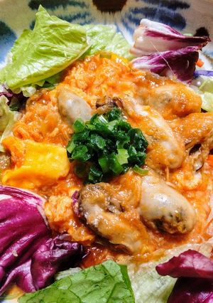 エビの代わりにカキチリ◎トロトロ卵仕立て-レシピのメイン写真