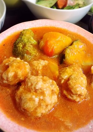 お肉入りトマトポタージュスープ-レシピのメイン写真