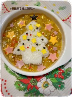 子供が喜ぶ♪クリスマスツリーのカレー-レシピのメイン写真