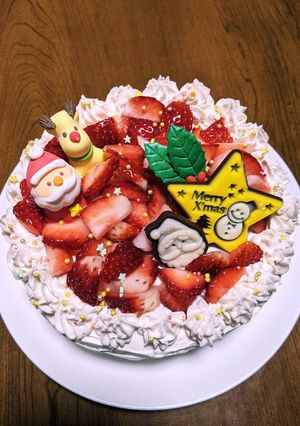 市販のもので簡単クリスマスケーキ-レシピのメイン写真