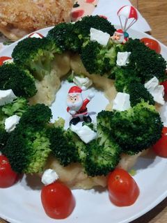 クリスマスリースサラダ-レシピのメイン写真