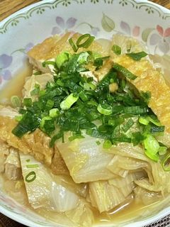 白菜と京揚げの炊いたん-レシピのメイン写真
