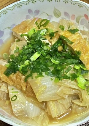 白菜と京揚げの炊いたん-レシピのメイン写真