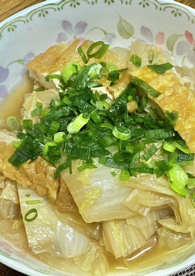 白菜と京揚げの炊いたん-レシピのメイン写真