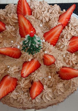 イチゴチョコクリームクリスマスケーキ-レシピのメイン写真