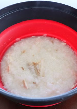 レンジでお米から作る!鯛粥-レシピのメイン写真