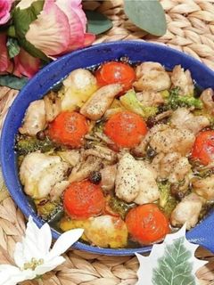 【簡単】鶏肉とブロッコリーのアヒージョ★-レシピのメイン写真