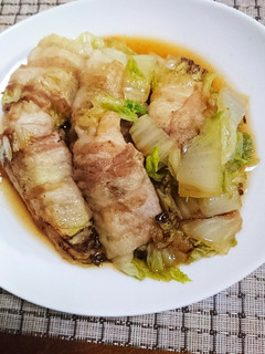 白菜と豚バラの巻き巻き焼き-レシピのメイン写真
