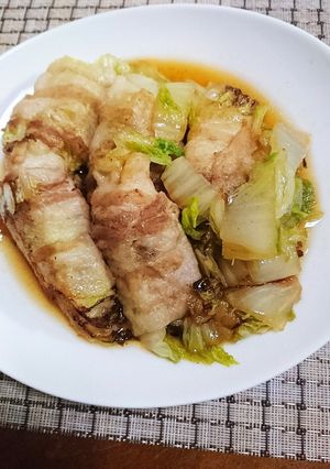 白菜と豚バラの巻き巻き焼き-レシピのメイン写真