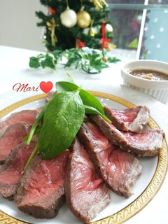 クリスマスにレンジで楽旨☆ローストビーフ-レシピのメイン写真