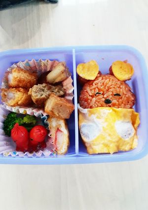 リラックマオムライス-レシピのメイン写真