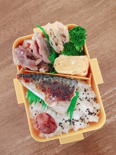 里芋と豚肉の煮物&サバ塩焼き弁当♪-レシピのメイン写真