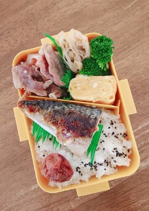 里芋と豚肉の煮物&サバ塩焼き弁当♪-レシピのメイン写真