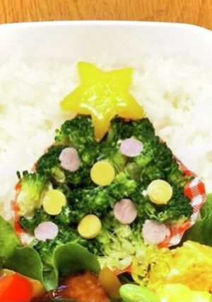 お弁当に！ブロッコリーのXマスツリー-レシピのメイン写真