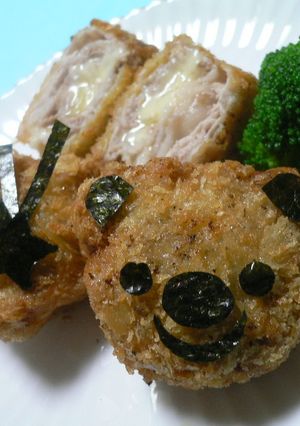 やわらか豚カツの型抜きキャラ弁用♪-レシピのメイン写真