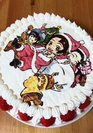 クリスマスケーキ　の　スポンジ部分-レシピのメイン写真