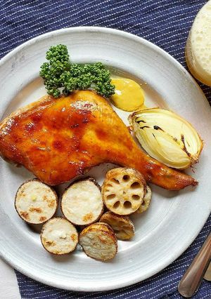 骨付きモモ肉の簡単ロースト-レシピのメイン写真