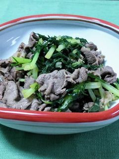 牛肉と水菜のさっと煮-レシピのメイン写真